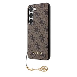Husa Guess 4G Charm pentru Samsung Galaxy S23, Maro Husa Guess 4G Charm pentru Samsung Galaxy S23, Maro