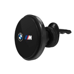 Suport Auto Magnetic BMW M Edition cu Încărcare Wireless 15W, Negru Suport Auto Magnetic BMW M Edition cu Încărcare Wireless 15W, Negru