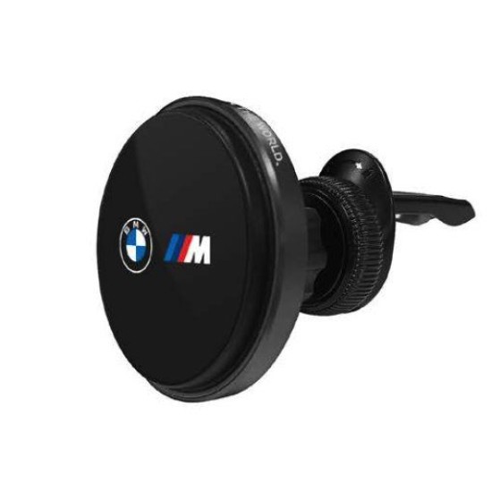 Suport Auto Magnetic BMW M Edition cu Încărcare Wireless 15W, Negru Suport Auto Magnetic BMW M Edition cu Încărcare Wireless 15W, Negru (Bakr, BMCMM22MRK) by www.silkase.ro