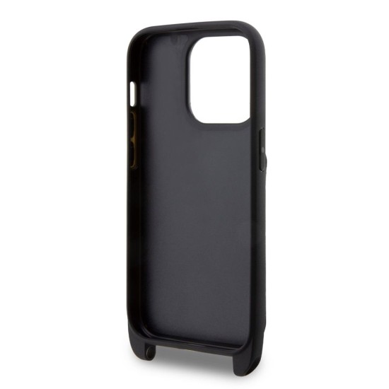 Husa Crossbody Karl Lagerfeld Saffiano Karl and Choupette pentru iPhone 14 Pro, Neagra Husa Crossbody Karl Lagerfeld Saffiano Karl and Choupette pentru iPhone 14 Pro, Neagra (Bakr, KLHCP14LCSAKCPMK) by www.silkase.ro