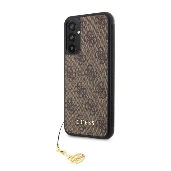 Husa Guess 4G Charm pentru Samsung Galaxy A34 5G, Maro Husa Guess 4G Charm pentru Samsung Galaxy A34 5G, Maro (Bakr, GUHCSA34GF4GBR) by www.silkase.ro