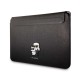 Husa Laptop Karl Lagerfeld Saffiano Karl and Choupette 13/14", Neagra (Bakr, KLCS14SAKCPMK) by www.silkase.ro