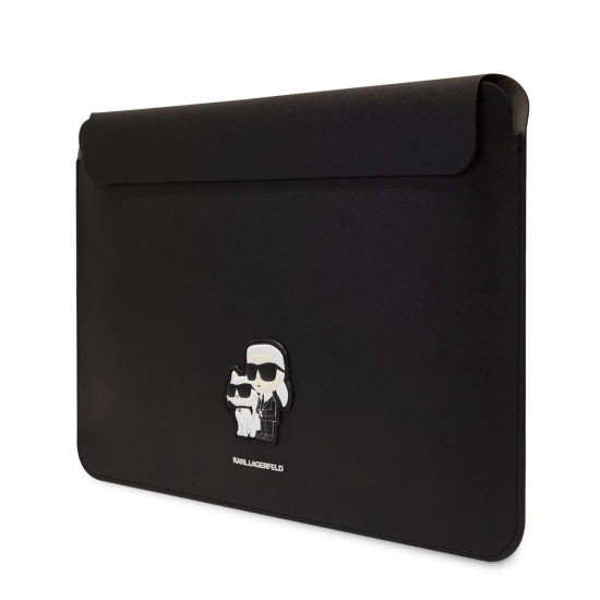 Husă Laptop Karl Lagerfeld Saffiano Karl and Choupette Computer Sleeve 15/16" Black Husă Laptop Karl Lagerfeld Saffiano Karl and Choupette Computer Sleeve 15/16" Black (Bakr, KLCS16SAKCPMK) by www.silkase.ro