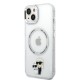 Husa Karl Lagerfeld IML Karl and Choupette MagSafe pentru iPhone 13, Transparenta (Bakr, KLHMP13MHNKCIT) by www.silkase.ro