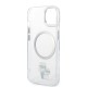 Husa Karl Lagerfeld IML Karl and Choupette MagSafe pentru iPhone 13, Transparenta (Bakr, KLHMP13MHNKCIT) by www.silkase.ro
