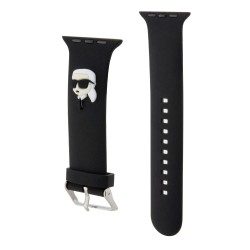 Curea Karl Lagerfeld NFT Karl Head pentru Apple Watch 42/44/45/49mm, Neagra