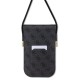 Geantă de Umăr / Portofel Telefon Guess PU 4G Metal Logo Script, Neagra (Bakr, GUOWBP4SNSK) by www.silkase.ro