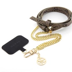 Curea Crossbody Guess PU 4G Chain with Charm Gold/Brown Curea Crossbody Guess PU 4G Chain with Charm Gold/Brown