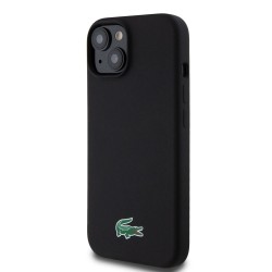 Husa Lacoste Liquid Silicone Microfiber Croc Logo MagSafe pentru iPhone 15, Neagra Husa Lacoste Liquid Silicone Microfiber Croc Logo MagSafe pentru iPhone 15, Neagra