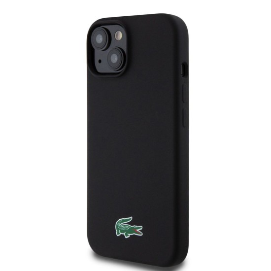 Husa Lacoste Liquid Silicone Microfiber Croc Logo MagSafe pentru iPhone 15, Neagra Husa Lacoste Liquid Silicone Microfiber Croc Logo MagSafe pentru iPhone 15, Neagra (Bakr, LCHMP15SSLOK) by www.silkase.ro