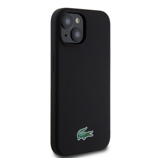 Husa Lacoste Liquid Silicone Microfiber Croc Logo MagSafe pentru iPhone 15, Neagra Husa Lacoste Liquid Silicone Microfiber Croc Logo MagSafe pentru iPhone 15, Neagra (Bakr, LCHMP15SSLOK) by www.silkase.ro