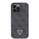 Husa de Protectie Guess PU 4G Strass Triangle Metal Logo pentru iPhone 15 Pro Max, Black (Bakr, GUHCP15XP4TDPK) by www.silkase.ro