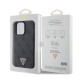 Husa de Protectie Guess PU 4G Strass Triangle Metal Logo pentru iPhone 15 Pro Max, Black (Bakr, GUHCP15XP4TDPK) by www.silkase.ro