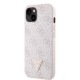 Husă Guess PU 4G Strass Triangle Metal Logo pentru iPhone 15, Roz Husă Guess PU 4G Strass Triangle Metal Logo pentru iPhone 15, Roz (Bakr, GUHCP15SP4TDPP) by www.silkase.ro