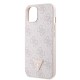 Husă Guess PU 4G Strass Triangle Metal Logo pentru iPhone 15, Roz Husă Guess PU 4G Strass Triangle Metal Logo pentru iPhone 15, Roz (Bakr, GUHCP15SP4TDPP) by www.silkase.ro