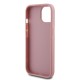 Husa Guess PU Fixed Glitter 4G Metal Logo pentru iPhone 15, Roz (Bakr, GUHCP15SHG4SGP) by www.silkase.ro