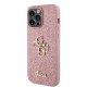 Husa Guess PU Fixed Glitter 4G Metal Logo pentru iPhone 15 Pro Max, Roz (Bakr, GUHCP15XHG4SGP) by www.silkase.ro