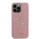 Husa Guess PU Fixed Glitter 4G Metal Logo pentru iPhone 15 Pro Max, Roz (Bakr, GUHCP15XHG4SGP) by www.silkase.ro