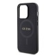 Husa Guess PU Saffiano MagSafe pentru iPhone 15 Pro Max, Neagra (Bakr, GUHMP15XPSAHMCK) by www.silkase.ro