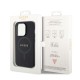 Husa Guess PU Saffiano MagSafe pentru iPhone 15 Pro Max, Neagra (Bakr, GUHMP15XPSAHMCK) by www.silkase.ro