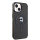 Husa Karl Lagerfeld IML Ikonik MagSafe pentru iPhone 15, Neagra (Bakr, KLHMP15SHFCKNOK) by www.silkase.ro