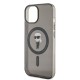 Husa Karl Lagerfeld IML Ikonik MagSafe pentru iPhone 15, Neagra (Bakr, KLHMP15SHFCKNOK) by www.silkase.ro