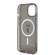 Husa Karl Lagerfeld IML Ikonik MagSafe pentru iPhone 15, Neagra (Bakr, KLHMP15SHFCKNOK) by www.silkase.ro