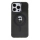 Husa Karl Lagerfeld IML Ikonik MagSafe pentru iPhone 15 Pro Max, Neagra (Bakr, KLHMP15XHFCKNOK) by www.silkase.ro