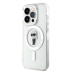 Husa Karl Lagerfeld IML Ikonik MagSafe pentru iPhone 15 Pro, Transparenta