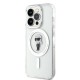 Husa Karl Lagerfeld IML Ikonik MagSafe pentru iPhone 15 Pro, Transparenta (Bakr, KLHMP15LHFCKNOT) by www.silkase.ro
