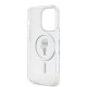Husa Karl Lagerfeld IML Ikonik MagSafe pentru iPhone 15 Pro, Transparenta (Bakr, KLHMP15LHFCKNOT) by www.silkase.ro