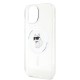 Husa Karl Lagerfeld IML Choupette MagSafe pentru iPhone 15, Transparenta (Bakr, KLHMP15SHFCCNOT) by www.silkase.ro