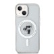 Husa Karl Lagerfeld IML Glitter Karl and Choupette MagSafe pentru iPhone 15, Transparenta (Bakr, KLHMP15SHGKCNOT) by www.silkase.ro