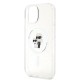 Husa Karl Lagerfeld IML Glitter Karl and Choupette MagSafe pentru iPhone 15, Transparenta (Bakr, KLHMP15SHGKCNOT) by www.silkase.ro