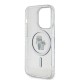 Husa Karl Lagerfeld IML Glitter Karl and Choupette MagSafe pentru iPhone 15 Pro, Transparenta (Bakr, KLHMP15LHGKCNOT) by www.silkase.ro