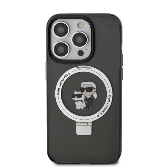 Husa Karl Lagerfeld Ringstand Karl and Choupette MagSafe pentru iPhone 15 Pro Max, Neagra Husa Karl Lagerfeld Ringstand Karl and Choupette MagSafe pentru iPhone 15 Pro Max, Neagra (Bakr, KLHMP15XHMRSKCK) by www.silkase.ro