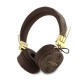 Căști Wireless Over-Ear Guess PU Leather 4G Metal Logo, Maro (Bakr, GUBH704GEMW) by www.silkase.ro