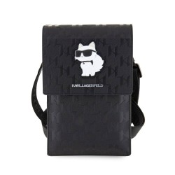 Geantă de Umăr / Portofel Telefon Karl Lagerfeld Saffiano Monogram Choupette NFT, Neagra Geantă de Umăr / Portofel Telefon Karl Lagerfeld Saffiano Monogram Choupette NFT, Neagra