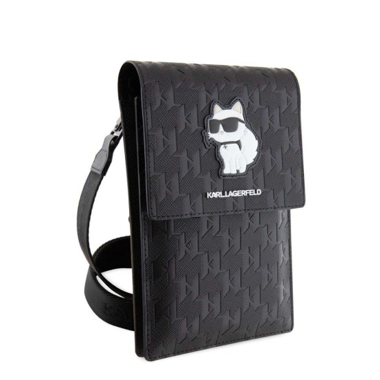 Geantă de Umăr / Portofel Telefon Karl Lagerfeld Saffiano Monogram Choupette NFT, Neagra Geantă de Umăr / Portofel Telefon Karl Lagerfeld Saffiano Monogram Choupette NFT, Neagra (Bakr, KLWBSAKHPCK) by www.silkase.ro