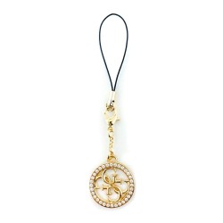 Pandantiv / Accesoriu Telefon Guess Charm 4G Strass Metal Logo
