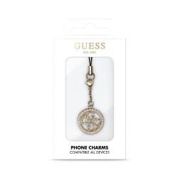 Pandantiv / Accesoriu Telefon Guess Charm 4G Strass Metal Logo Pandantiv / Accesoriu Telefon Guess Charm 4G Strass Metal Logo