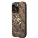 Husa Guess PU 4G Metal Logo pentru iPhone 15 Pro Max, Maro (Bakr, GUHCP15X4GMGBR) by www.silkase.ro