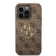 Husa Guess PU 4G Metal Logo pentru iPhone 15 Pro Max, Maro (Bakr, GUHCP15X4GMGBR) by www.silkase.ro