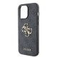 Husa Guess PU 4G Metal Logo pentru iPhone 15 Pro Max, Gri (Bakr, GUHCP15X4GMGGR) by www.silkase.ro