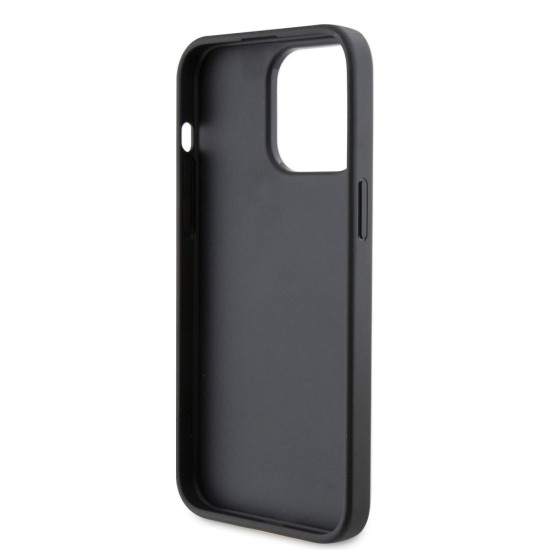 Husa Guess PU 4G Metal Logo pentru iPhone 15 Pro Max, Gri (Bakr, GUHCP15X4GMGGR) by www.silkase.ro