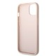 Husa Guess PU 4G Metal Logo pentru iPhone 15, Roz (Bakr, GUHCP15S4GMGPI) by www.silkase.ro