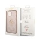Husa Guess PU 4G Metal Logo pentru iPhone 15, Roz (Bakr, GUHCP15S4GMGPI) by www.silkase.ro