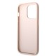 Husa Guess PU 4G Metal Logo pentru iPhone 15 Pro, Pink (Bakr, GUHCP15L4GMGPI) by www.silkase.ro