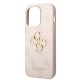 Husa Guess PU 4G Metal Logo pentru iPhone 15 Pro Max, Roz (Bakr, GUHCP15X4GMGPI) by www.silkase.ro