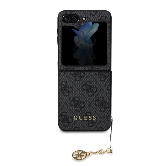 Husă de Protecție Guess 4G Charm pentru Samsung Galaxy Z Flip 5, Grey (Bakr, GUHCZF5GF4GGR) by www.silkase.ro